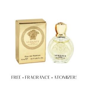VERSACE Eros Pour Femme Eau de Parfum MINI Splash - .17 fl oz NIB